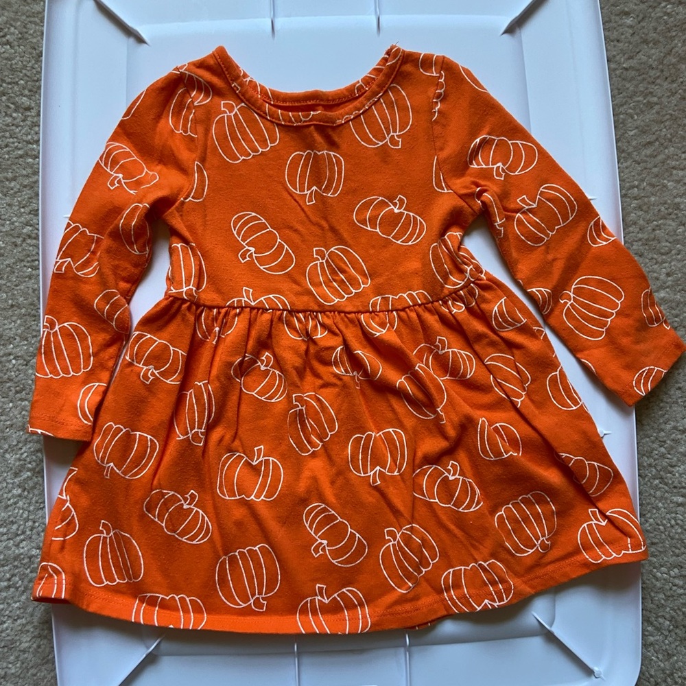 Cat & Jack 18M pumpkin dress